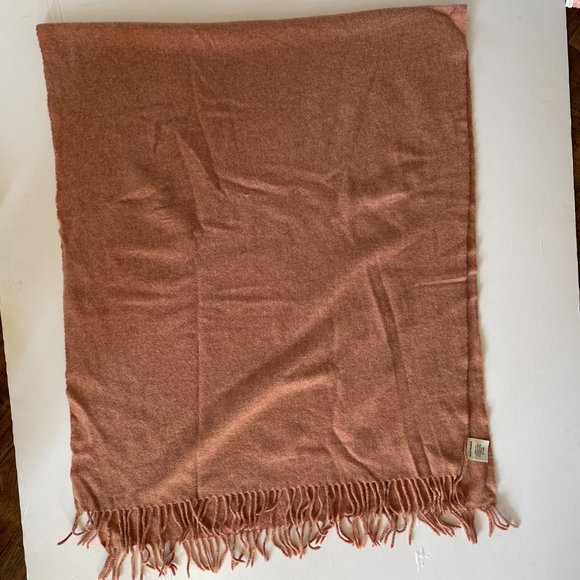 NWOT Acne Studios Oversized Wool Scarf in Pink Melange/Salmon - made in Italy - Picture 7 of 7